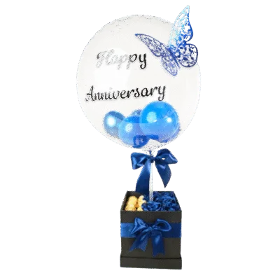 Squared Box With Latex Balloon