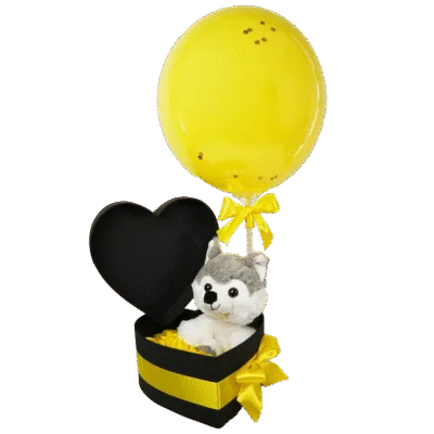 Tall Open Lid Heart Shape Box
