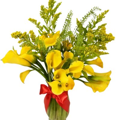 Calla Lilies with Dragon Laster