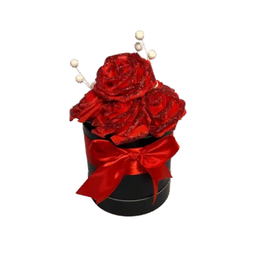 Red Foam Cylinder Roses